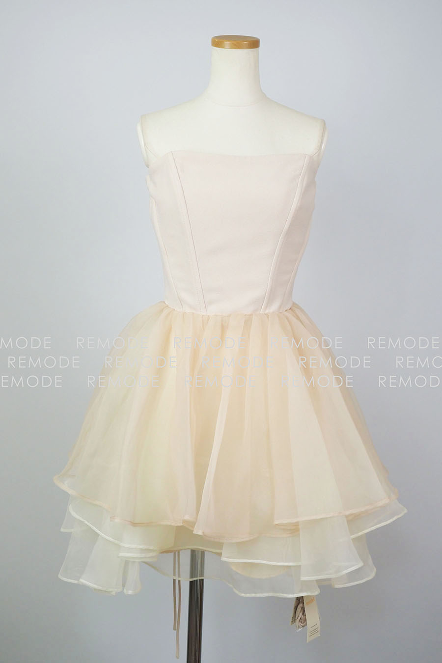 Re Mode Snidel バックレースアップチュールビスチェワンピ 小沼瑞季